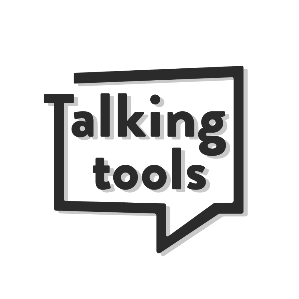 talking tools logo zwart